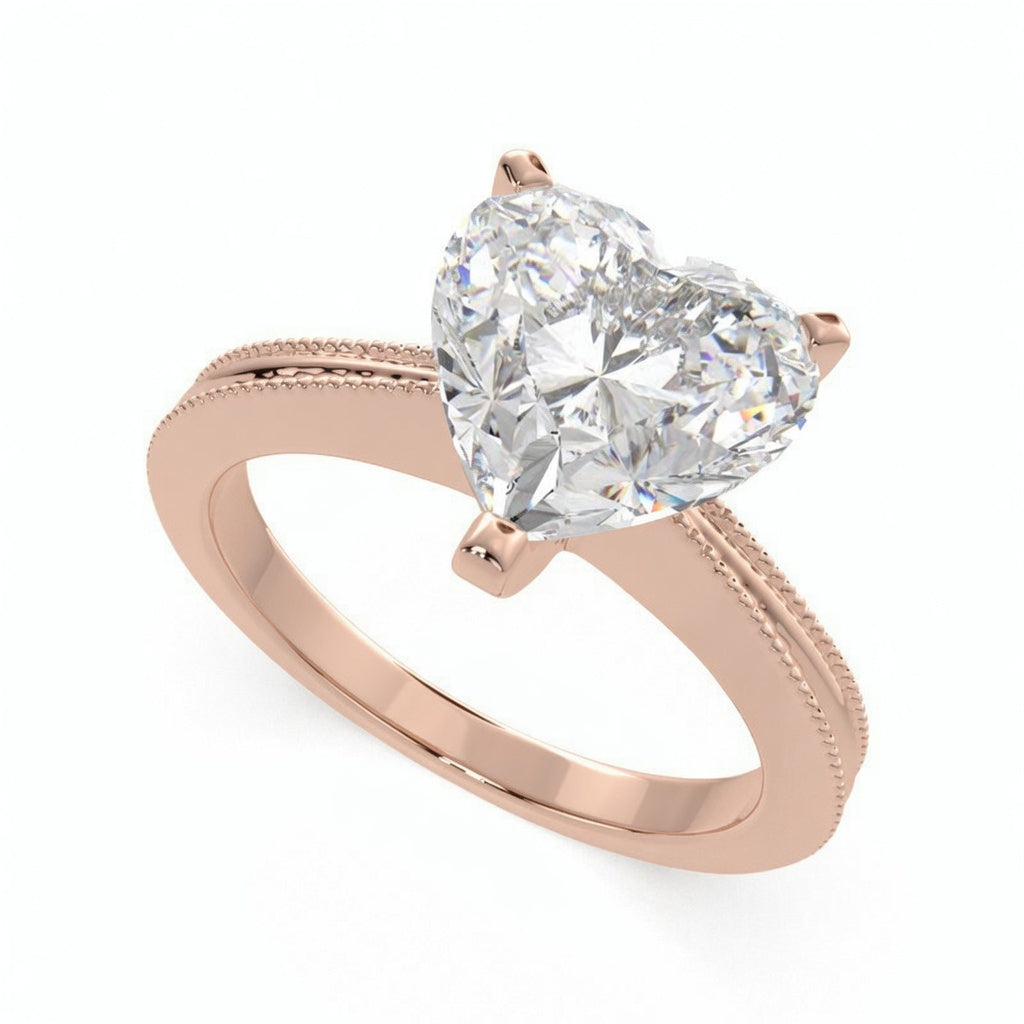 Camilla 2 Carat Heart Cut Solitaire Engagement Ring