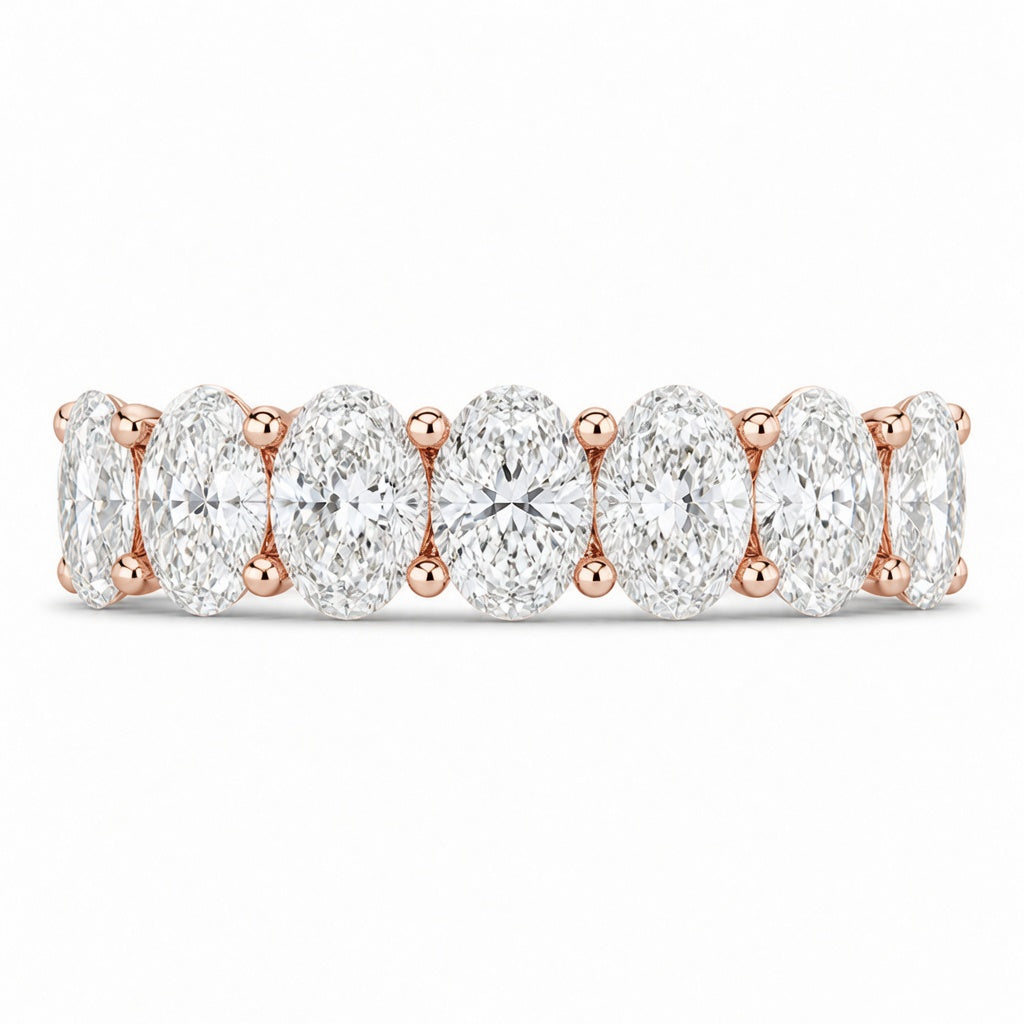 14K White Gold Lab-Grown Diamond Eternity Wedding Band Ring (2.65 CTW – D–F / VS1–VS2)