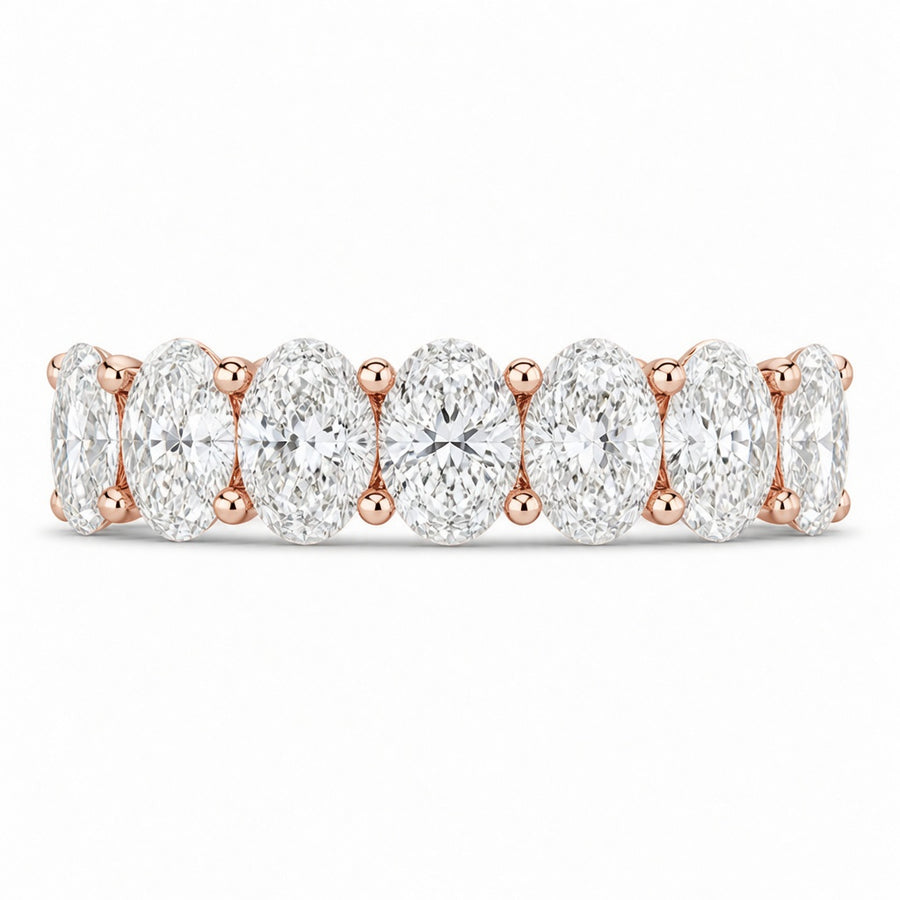 14K White Gold Lab-Grown Diamond Eternity Wedding Band Ring (2.65 CTW – D–F / VS1–VS2)