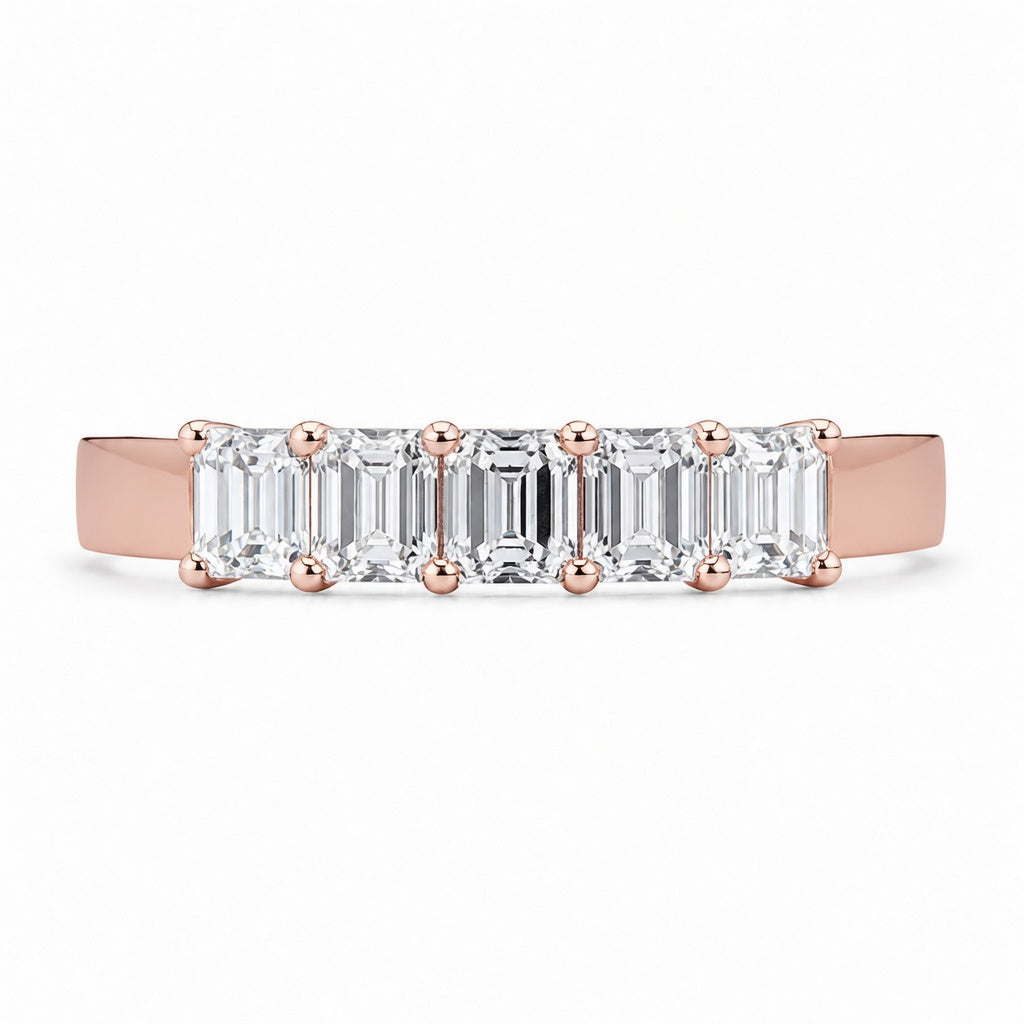 1.00 CT Lab-Grown Diamond Band Fashion Ring in 14K White Gold (D–F / VS1–VS2)