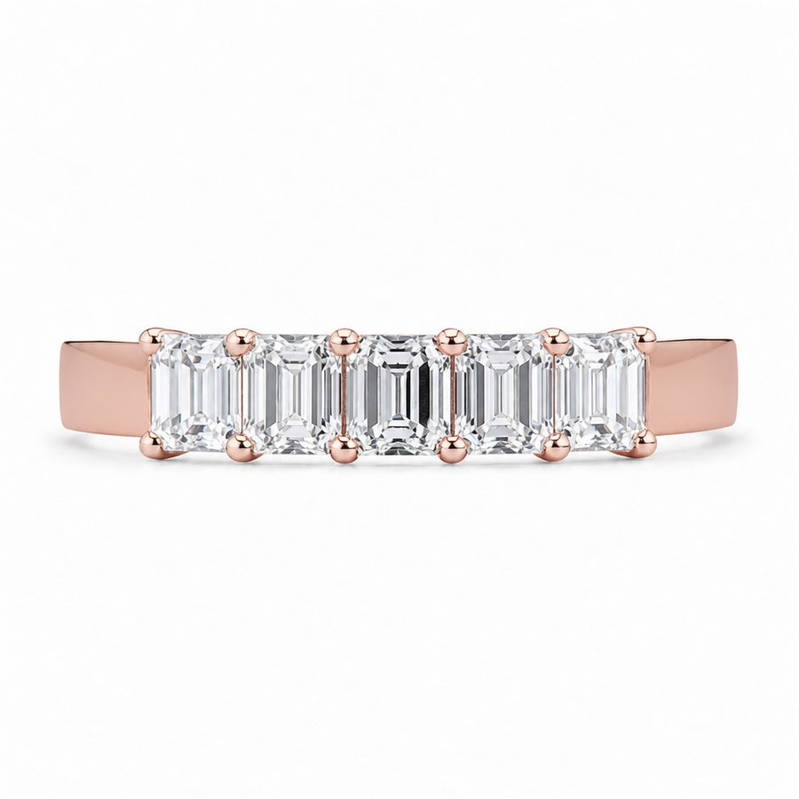 1.00 CT Lab-Grown Diamond Band Fashion Ring in 14K White Gold (D–F / VS1–VS2)