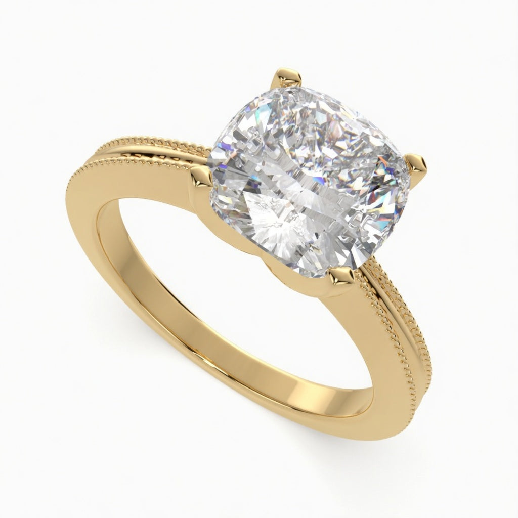 Camilla 1 Carat Cushion Cut Solitaire Engagement Ring