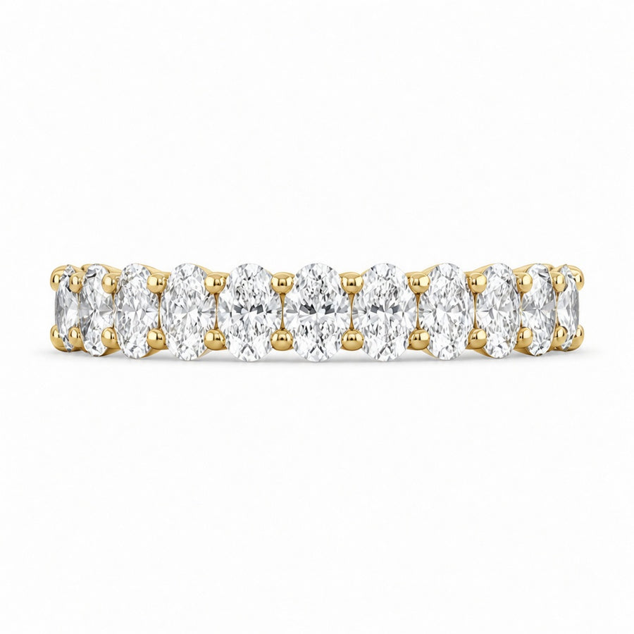 1.73 CT Lab-Grown Diamond Eternity Ring in 14K White Gold (D–F / VS1–VS2)