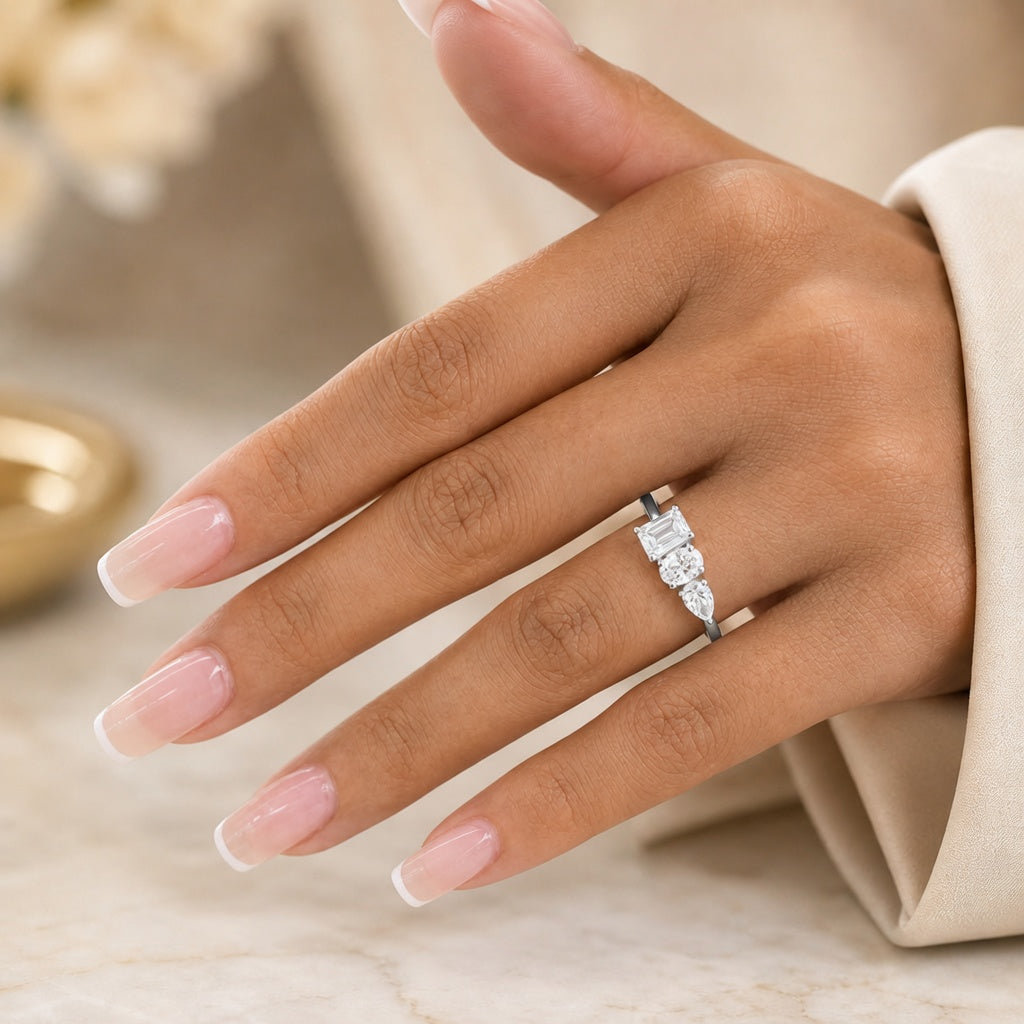 14K Solid Gold Lab-Grown Diamond Cluster Fashion Ring (1.40 CTW – D–F / VS1–VS2)