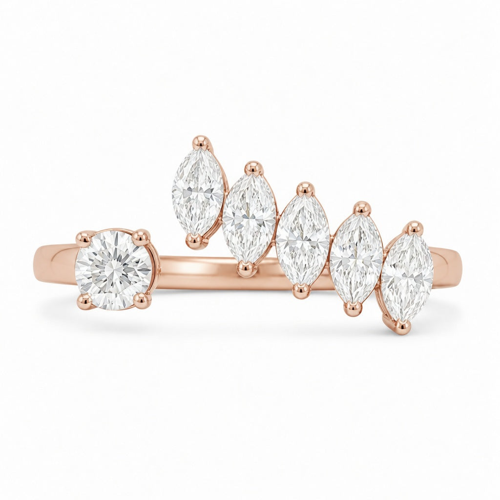 1.50 CT Lab-Grown Diamond Wrap Fashion Ring in 14K White Gold (D–F / VS1–VS2)