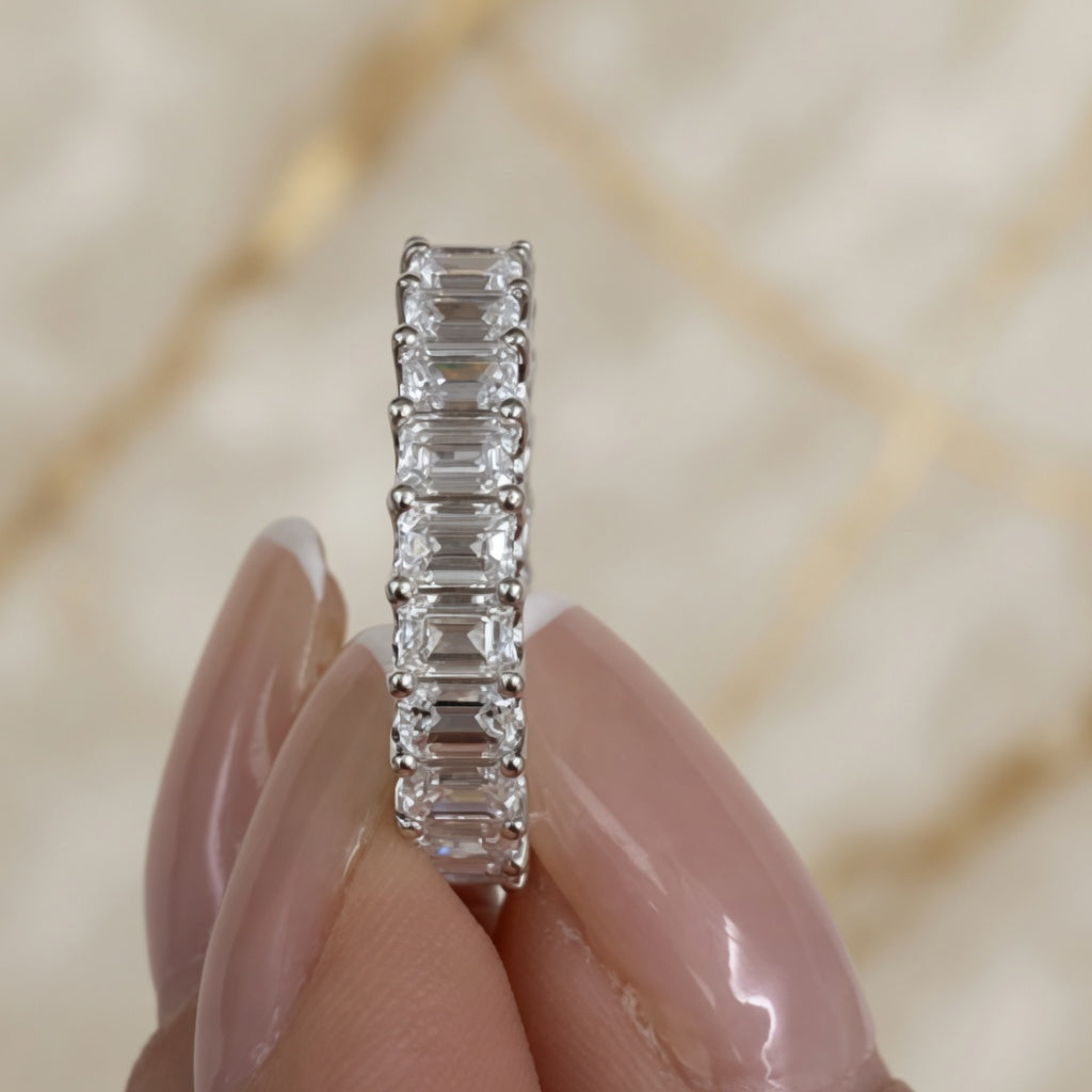 3.30 CT Lab-Grown Diamond Prong Ring in 14K White Gold (D–F / VS1–VS2)