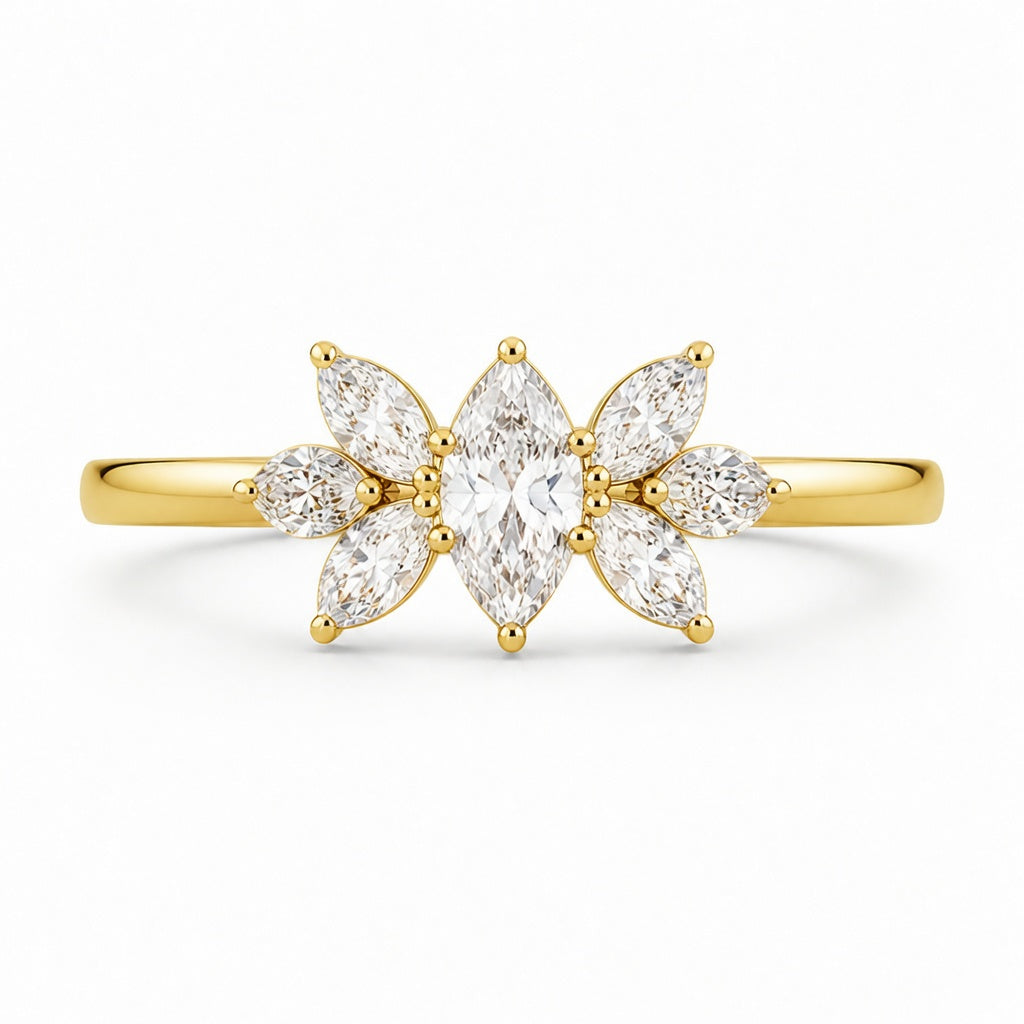 14K Gold Lab-Grown Diamond Fashion Ring (3.30 CTW – D–F / VS1–VS2)