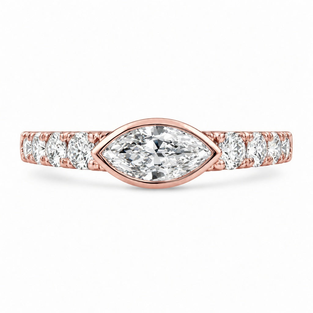 1.00 CT Lab-Grown Diamond Stackable Fashion Ring in 14K White Gold (D–F / VS1–VS2)