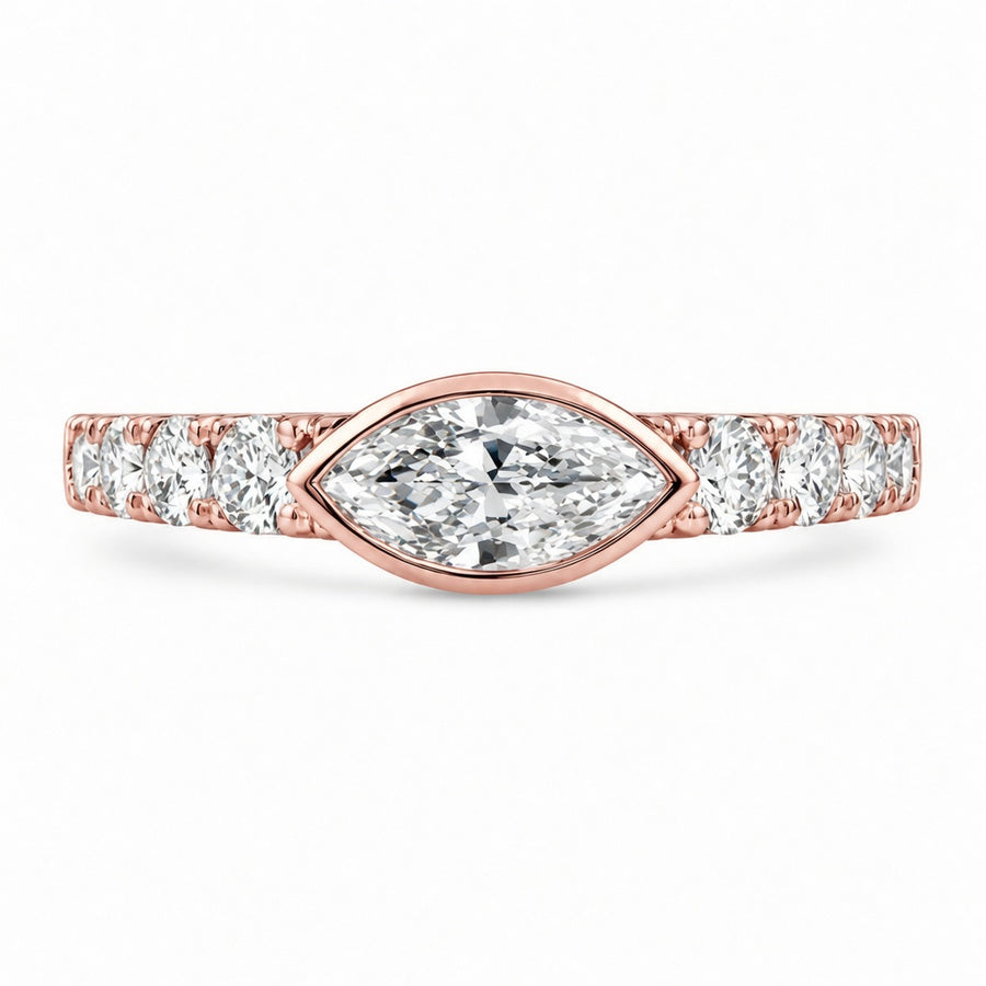 1.00 CT Lab-Grown Diamond Stackable Fashion Ring in 14K White Gold (D–F / VS1–VS2)