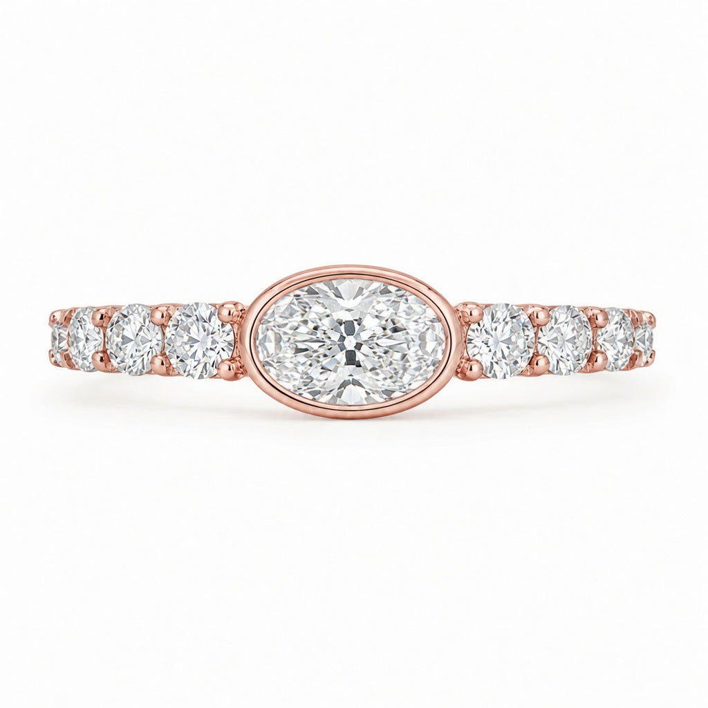 1.20 CT Lab-Grown Diamond Stackable Fashion Ring in 14K White Gold (D–F / VS1–VS2)