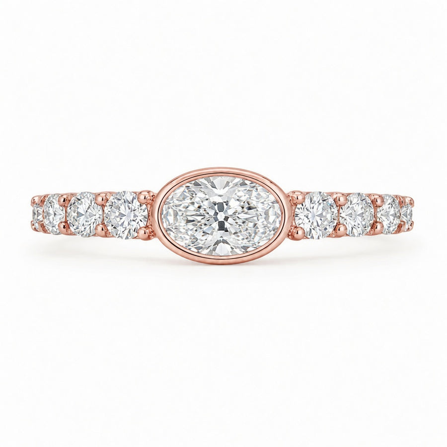 1.20 CT Lab-Grown Diamond Stackable Fashion Ring in 14K White Gold (D–F / VS1–VS2)