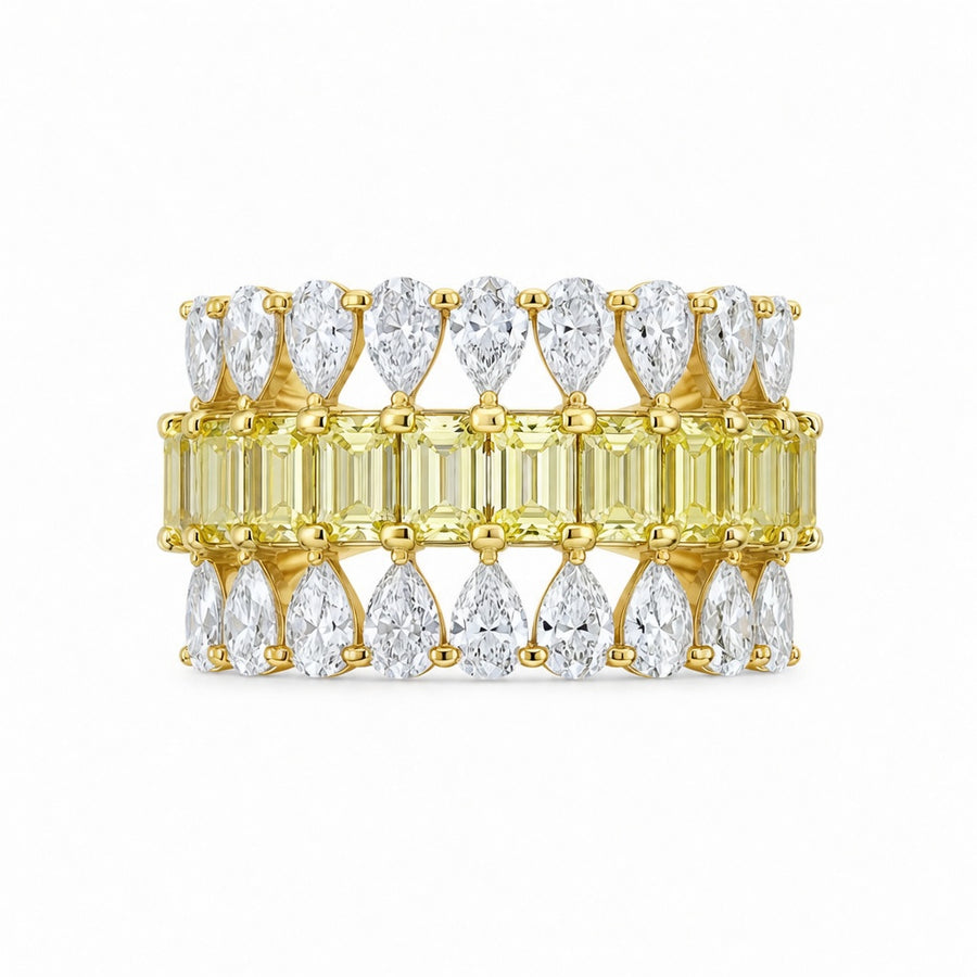 3.90 CT Lab-Grown Diamond Fashion Ring in 14K Gold (D–F / VS1–VS2)
