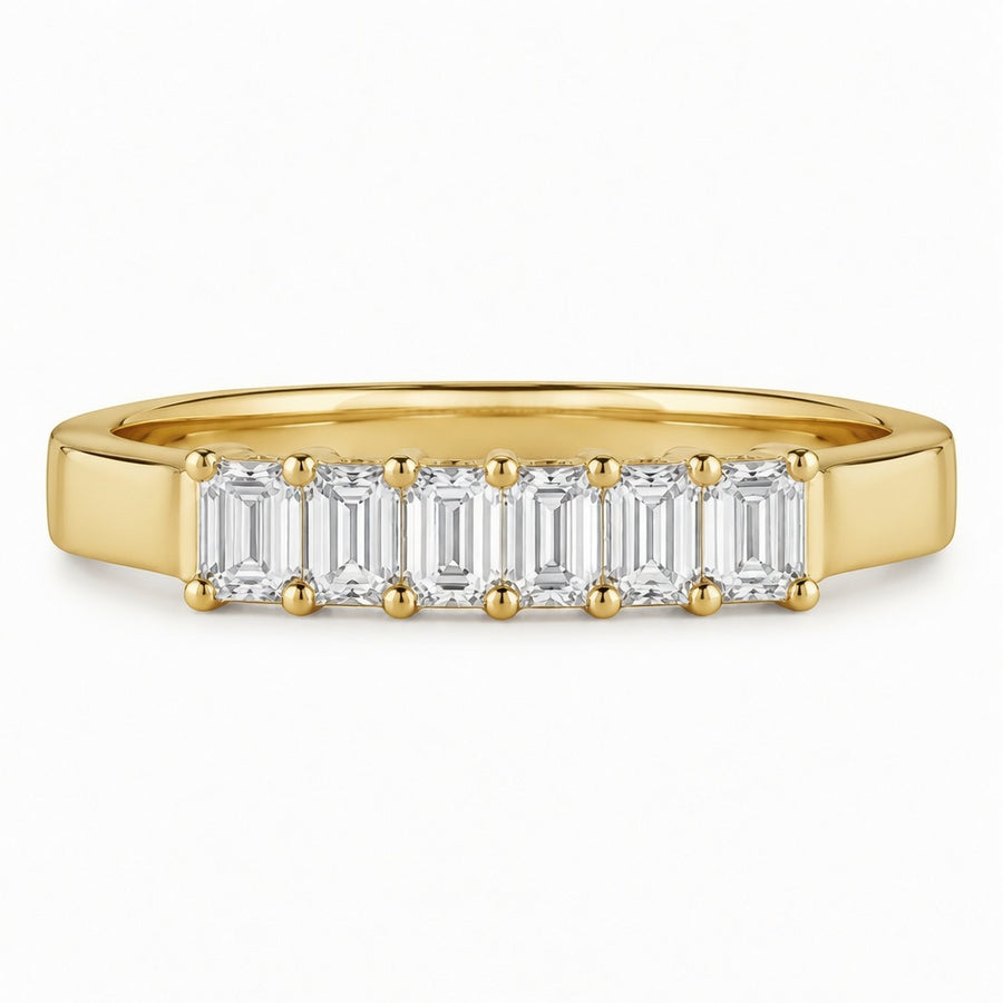1.60 CT Lab-Grown Diamond Wedding Band Ring in 14K White Gold (D–F / VS1–VS2)