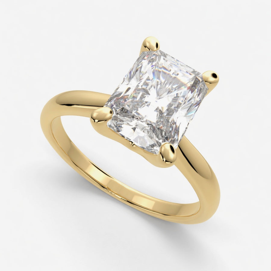 Juliana 3 Carat Radiant Cut Classic Solitaire Engagement Ring