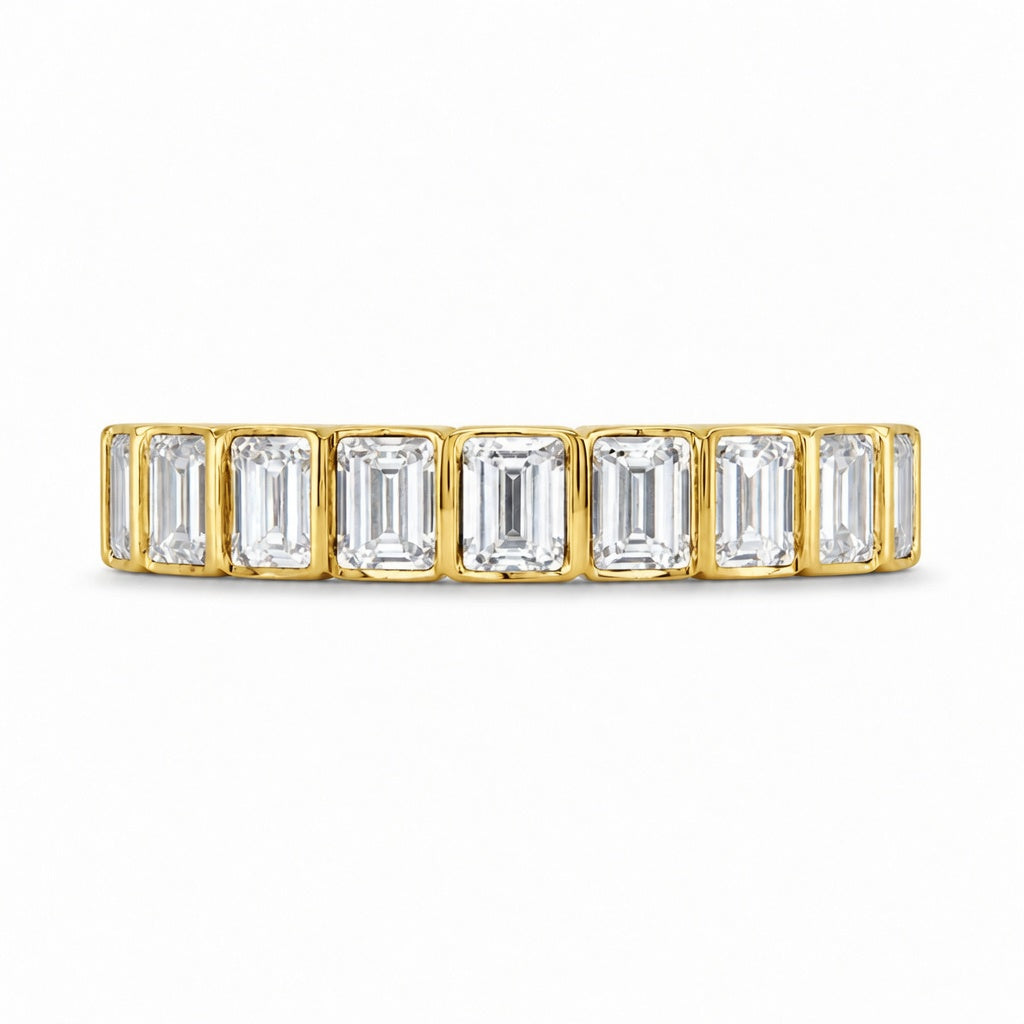 2.16 CT Lab-Grown Diamond Eternity Ring in 14K White Gold (D–F / VS1–VS2)