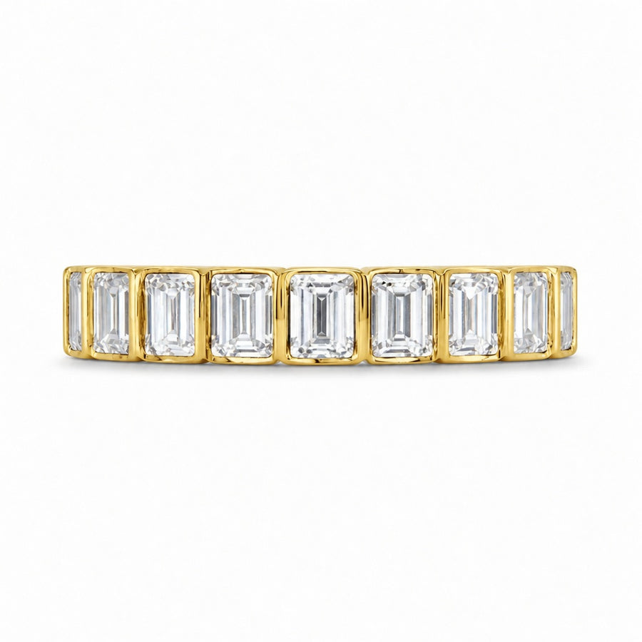 2.16 CT Lab-Grown Diamond Eternity Ring in 14K White Gold (D–F / VS1–VS2)