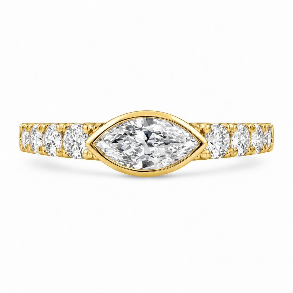 1.00 CT Lab-Grown Diamond Stackable Fashion Ring in 14K White Gold (D–F / VS1–VS2)
