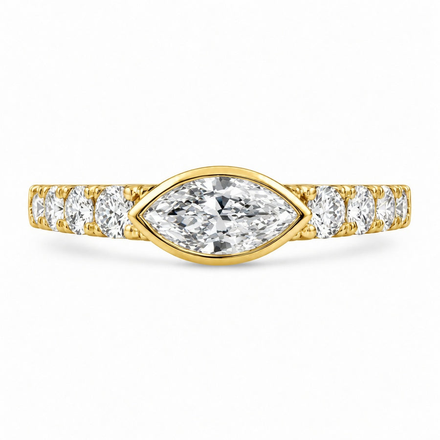 1.00 CT Lab-Grown Diamond Stackable Fashion Ring in 14K White Gold (D–F / VS1–VS2)