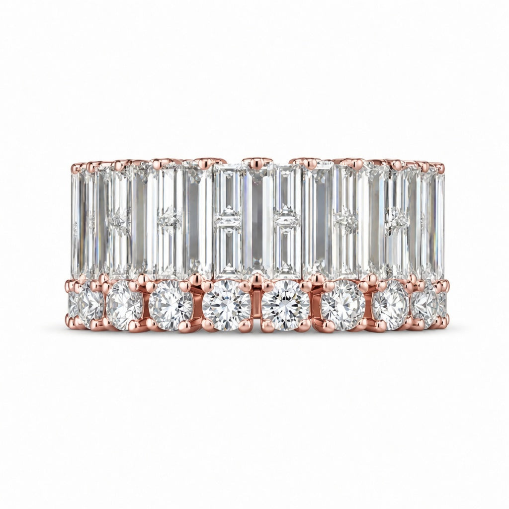 1.32 CT Lab-Grown Diamond Band Ring in 14K White Gold (D–F / VS1–VS2)
