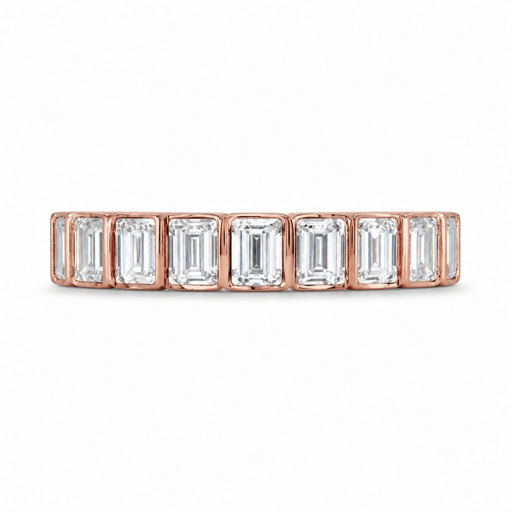 2.16 CT Lab-Grown Diamond Eternity Ring in 14K White Gold (D–F / VS1–VS2)