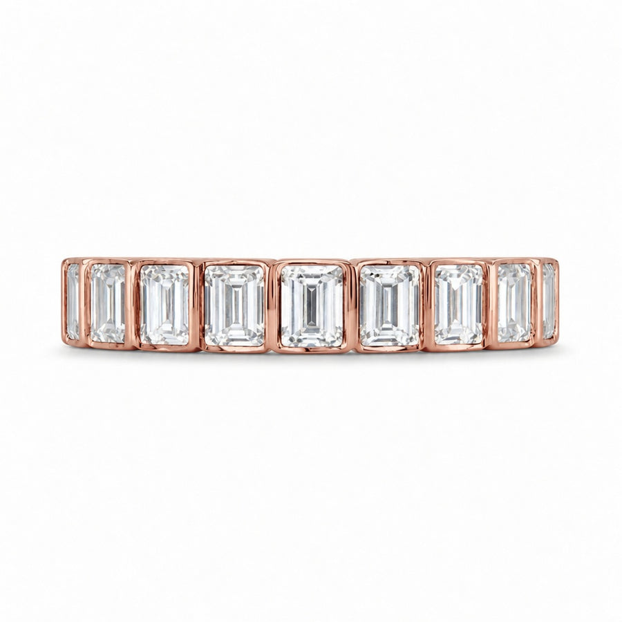 2.16 CT Lab-Grown Diamond Eternity Ring in 14K White Gold (D–F / VS1–VS2)