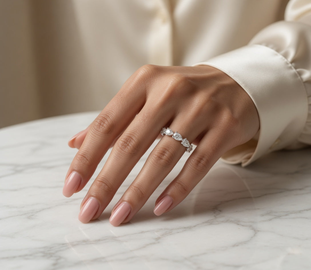 1.80 CT 5-Stone Lab-Grown Diamond Fashion Ring in 14K White Gold (D–F / VS1–VS2)