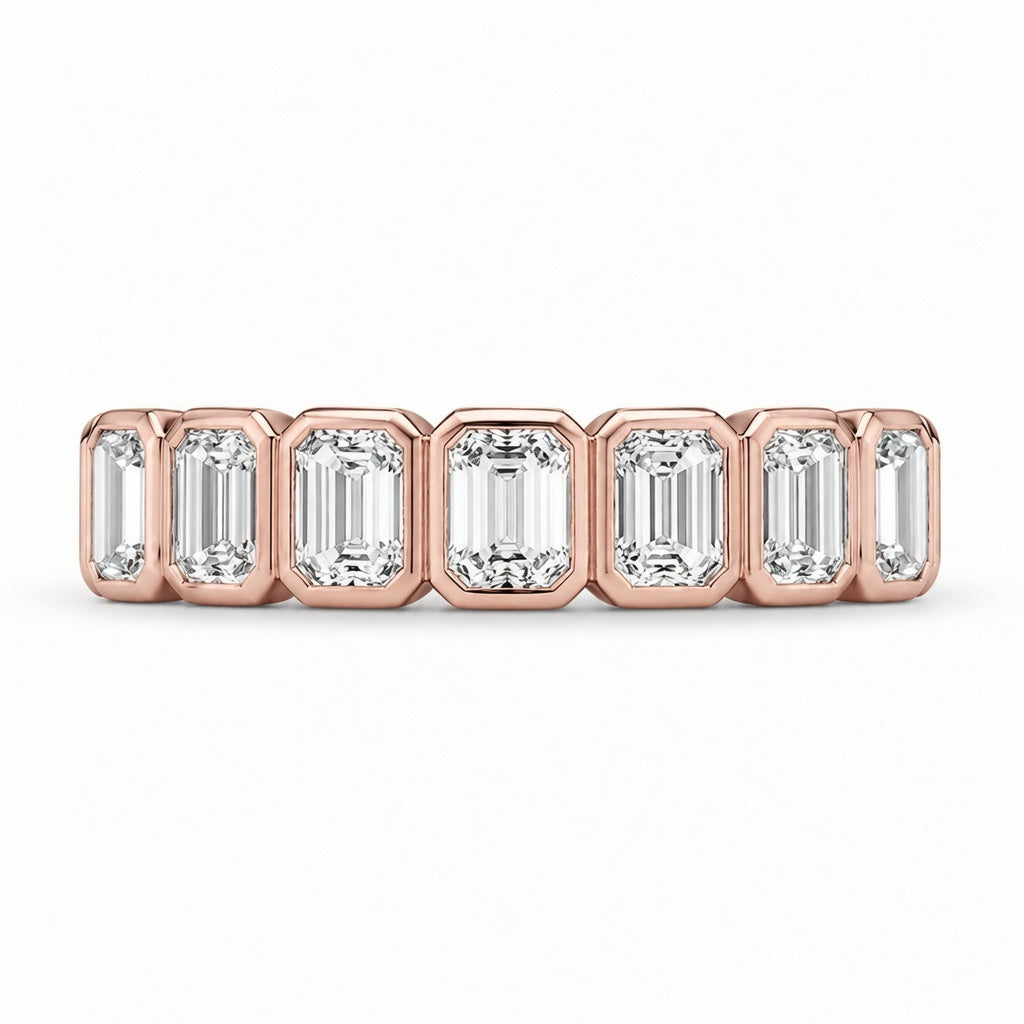 1.00 CT Lab-Grown Diamond Stackable Fashion Ring in 14K White Gold (D–F / VS1–VS2)