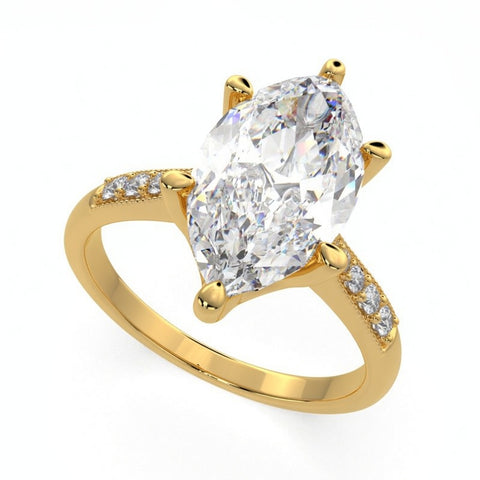 Federica 2.4 Carat Marquise Cut 4 Prong Engagement Ring