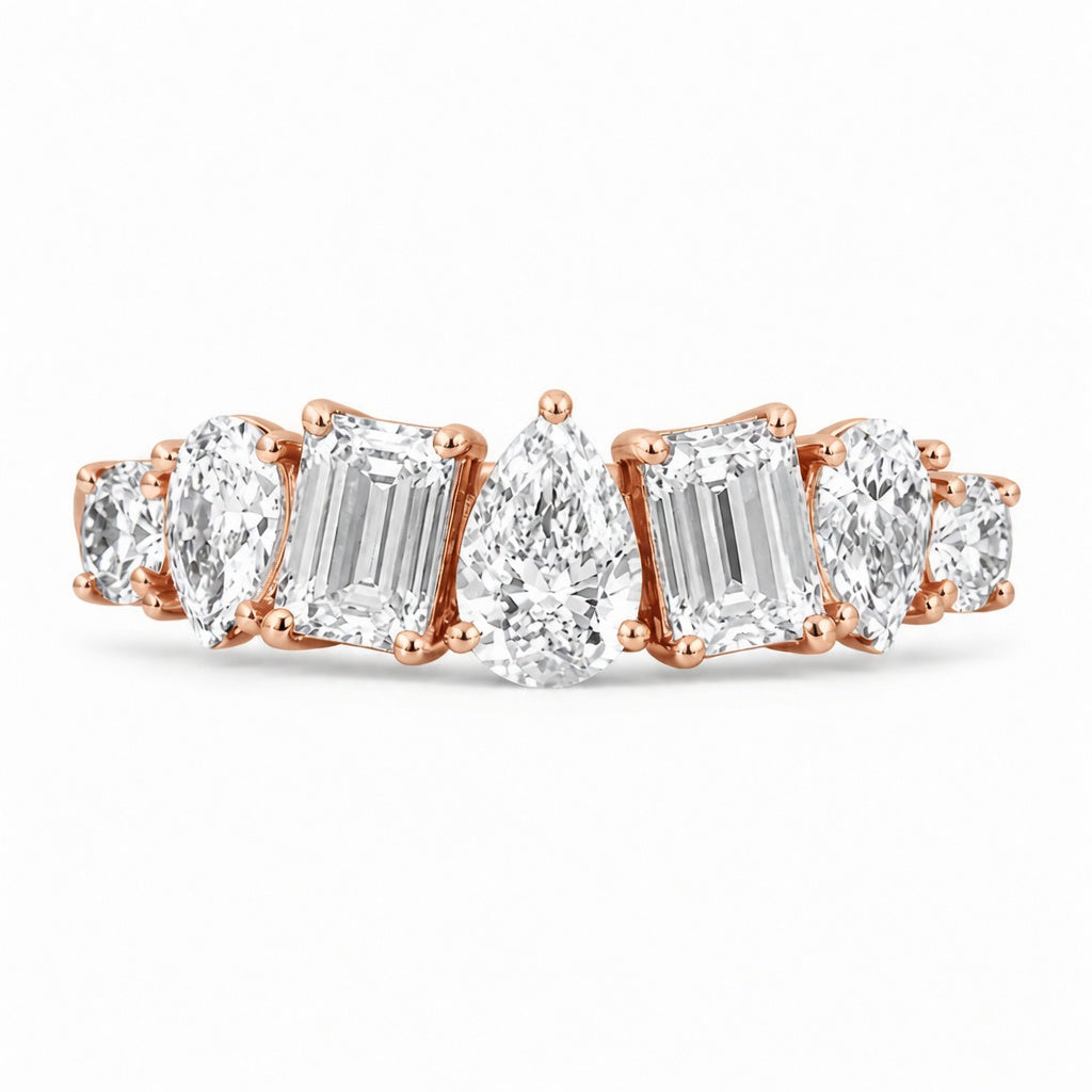 2.50 CT Lab-Grown Diamond Band Ring in 14K White Gold (D–F / VS1–VS2)