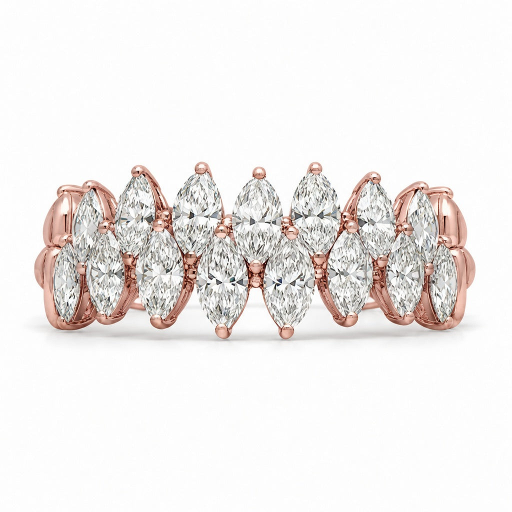 3.20 CT Lab-Grown Diamond Prong Ring in 14K White Gold (D–F / VS1–VS2)