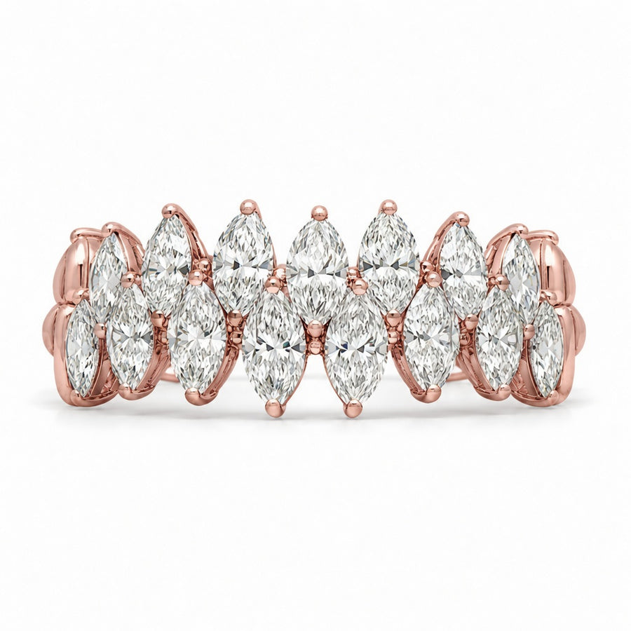 3.20 CT Lab-Grown Diamond Prong Ring in 14K White Gold (D–F / VS1–VS2)