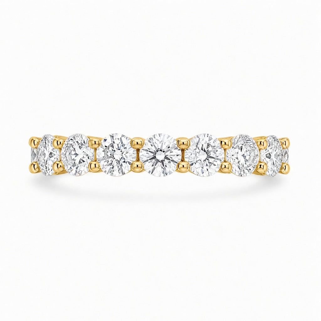 2.40 CT Lab-Grown Diamond Stackable Fashion Ring in 14K White Gold (D–F / VS1–VS2)