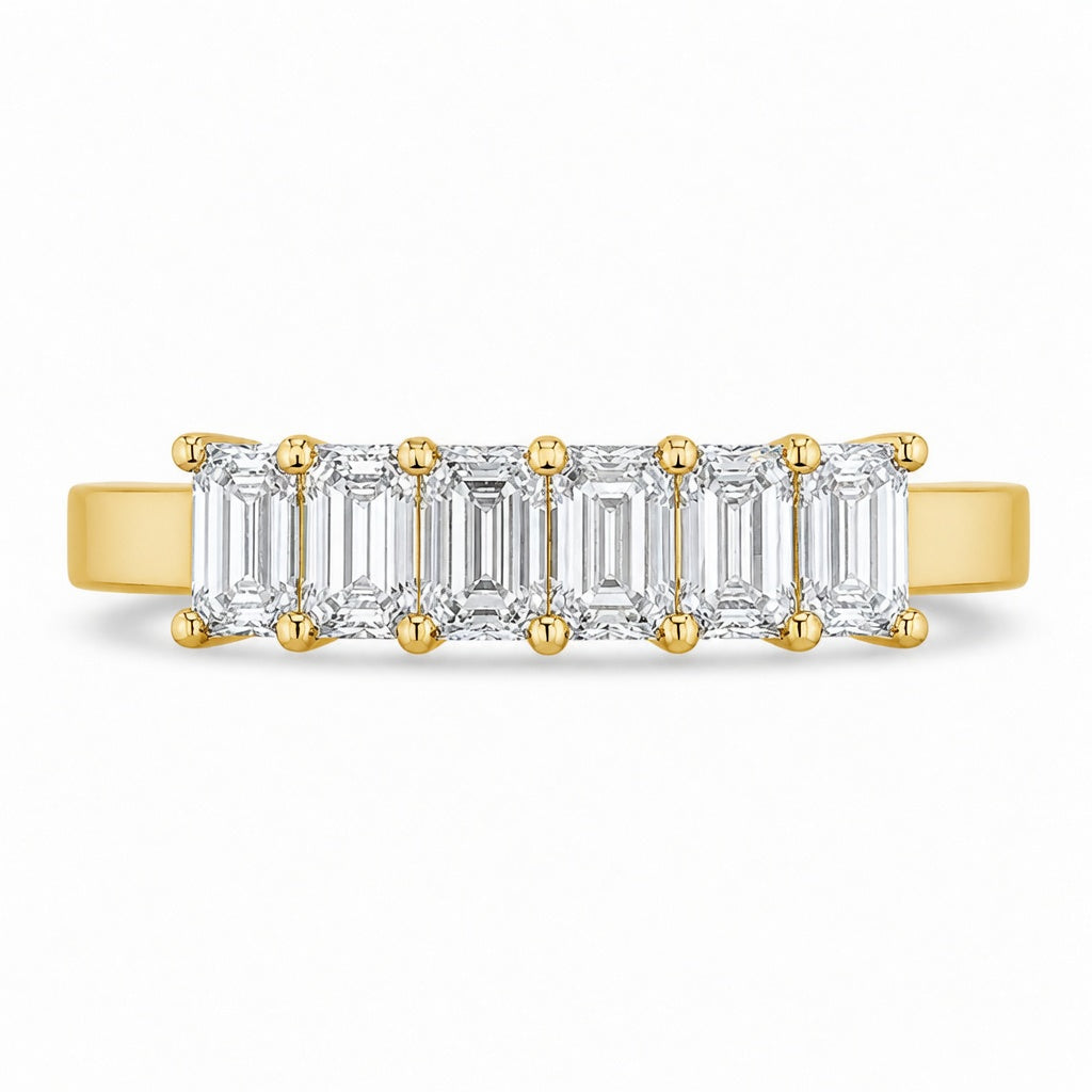 1.16 CT Lab-Grown Diamond Stackable Ring in 14K White Gold (D–F / VS1–VS2)