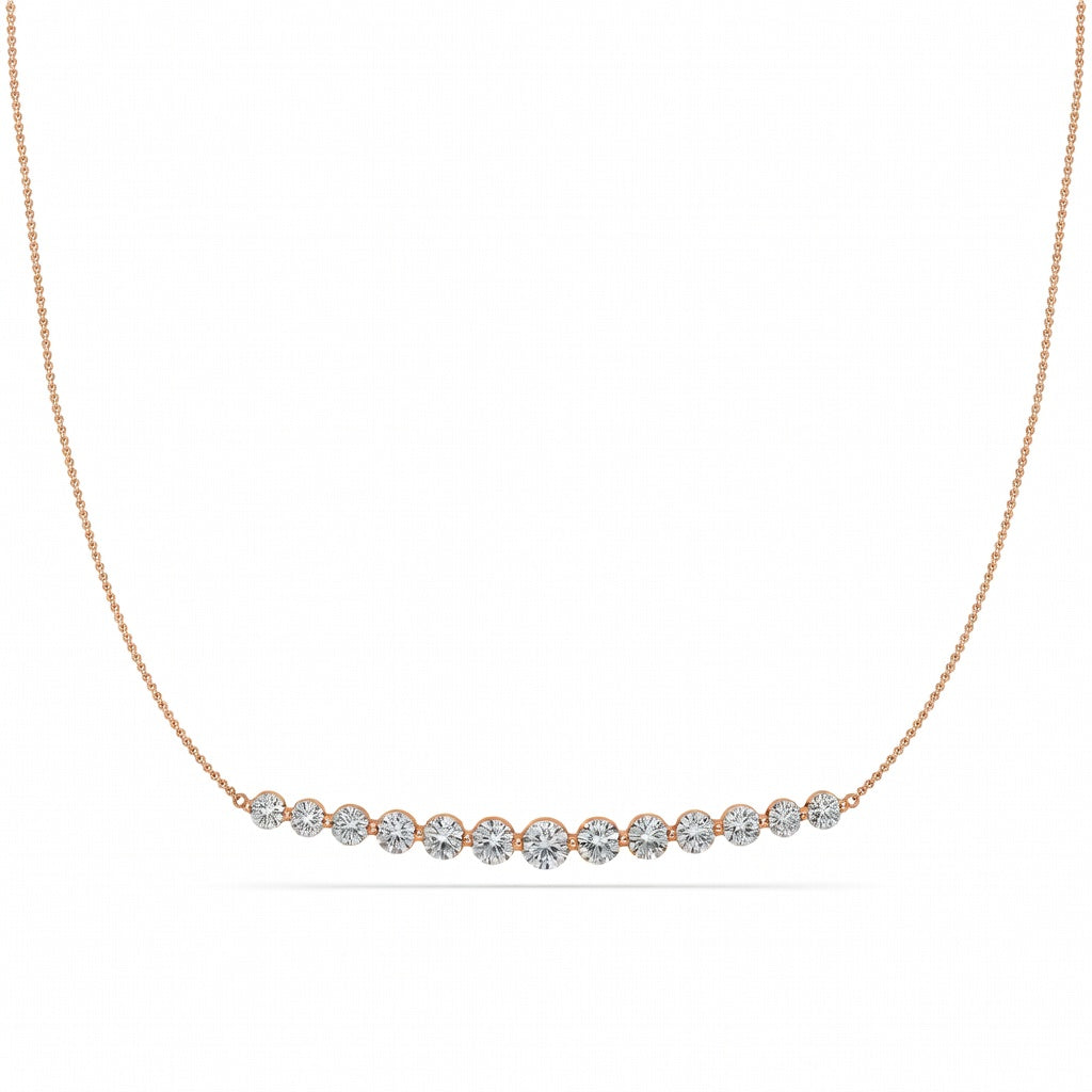 3.1 Ct Round Cut Diamond Pendant Necklace VS1 D-F White Gold 14k