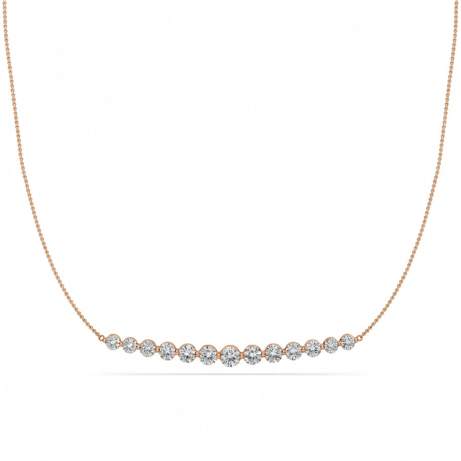 3.1 Ct Round Cut Diamond Pendant Necklace VS1 D-F White Gold 14k