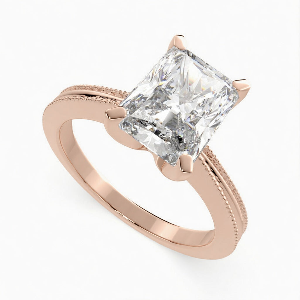 Camilla 1 Carat Radiant Cut Solitaire Engagement Ring