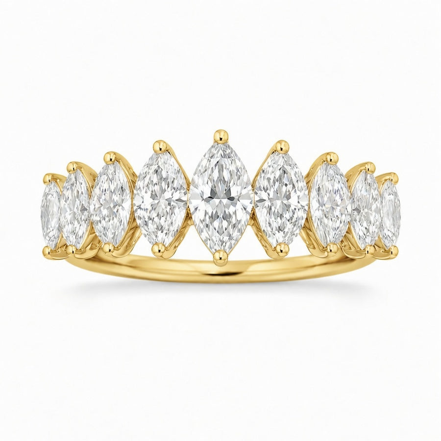 1.40 CT Lab-Grown Diamond Band Ring in 14K White Gold (D–F / VS1–VS2)