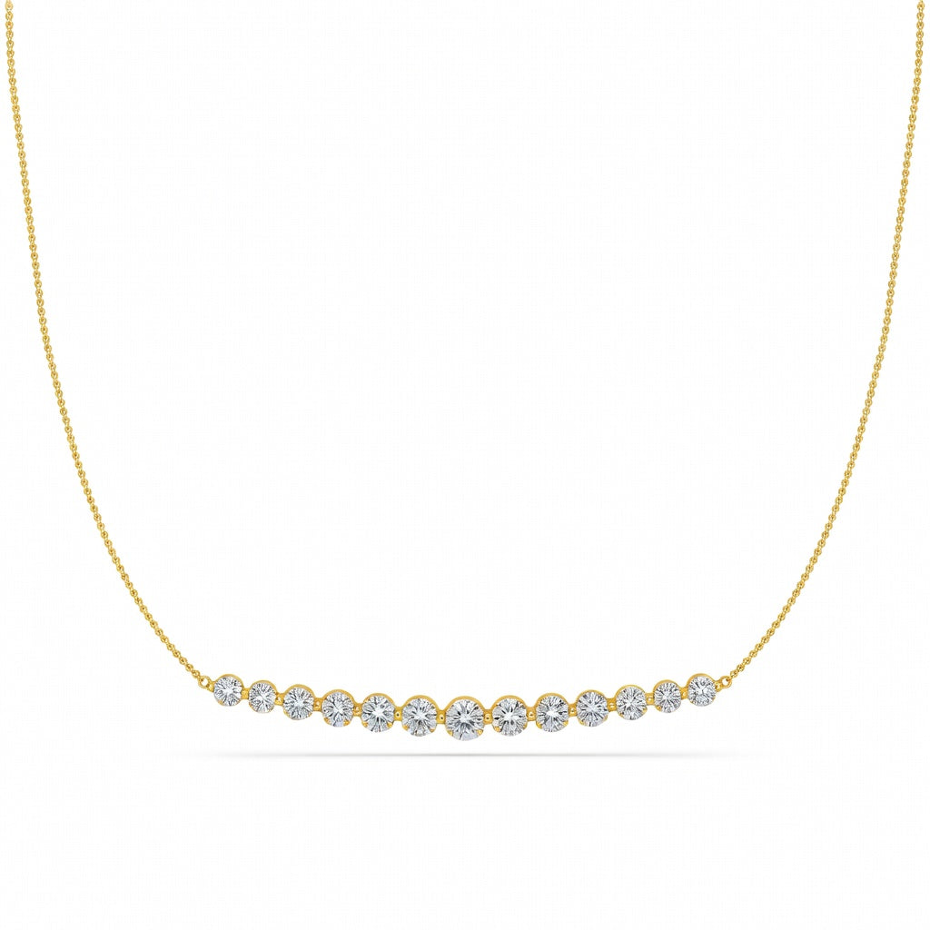 3.1 Ct Round Cut Diamond Pendant Necklace VS1 D-F White Gold 14k