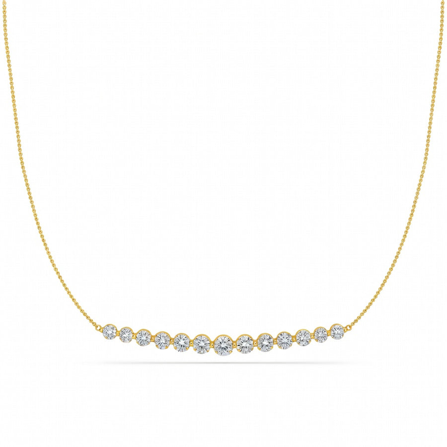3.1 Ct Round Cut Diamond Pendant Necklace VS1 D-F White Gold 14k