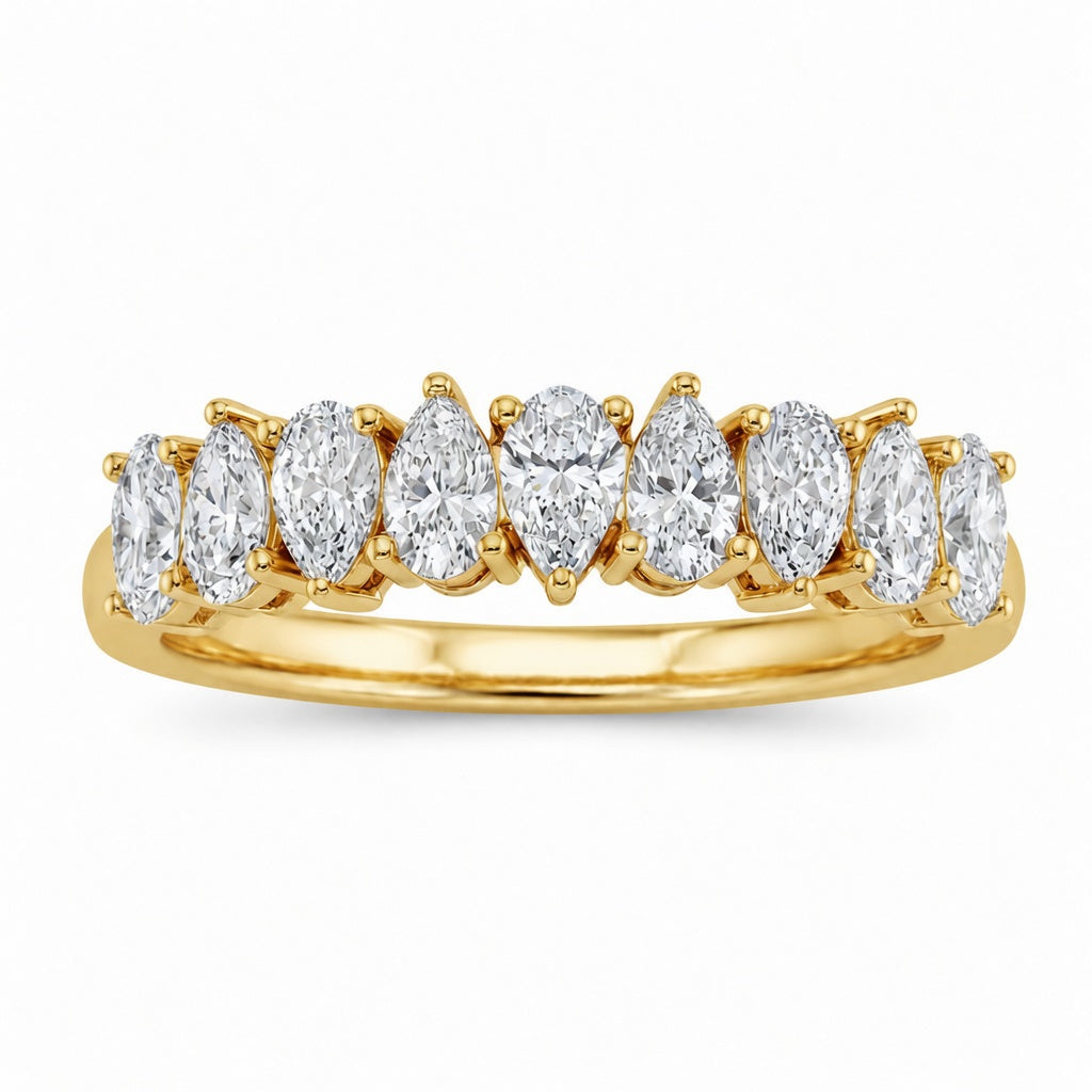 1.00 CT Lab-Grown Diamond Stackable Ring in 14K White Gold (D–F / VS1–VS2)