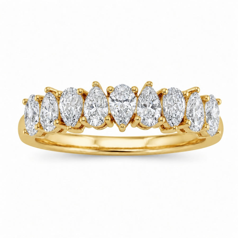1.00 CT Lab-Grown Diamond Stackable Ring in 14K White Gold (D–F / VS1–VS2)