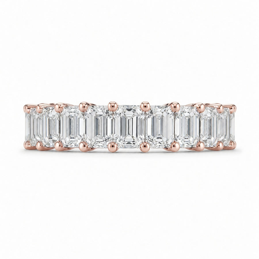 3.30 CT Lab-Grown Diamond Prong Ring in 14K White Gold (D–F / VS1–VS2)
