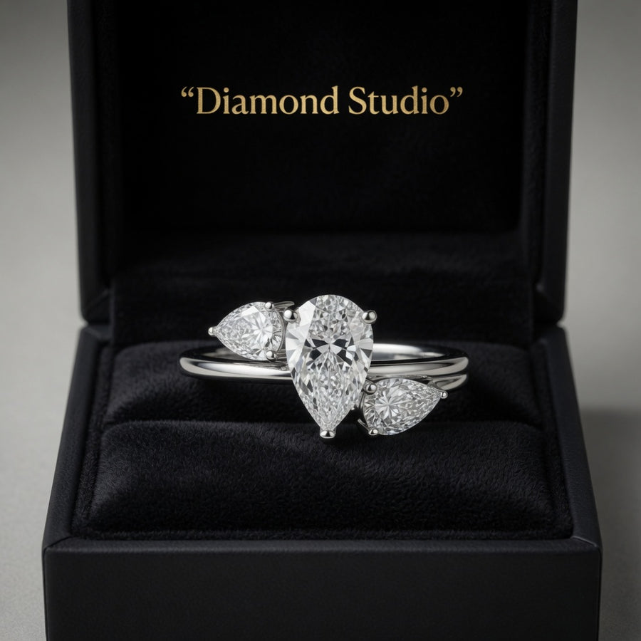 14K Solid Gold Lab-Grown Diamond 3-Stone Fashion Ring (1.60 CTW – D–F / VS1–VS2)