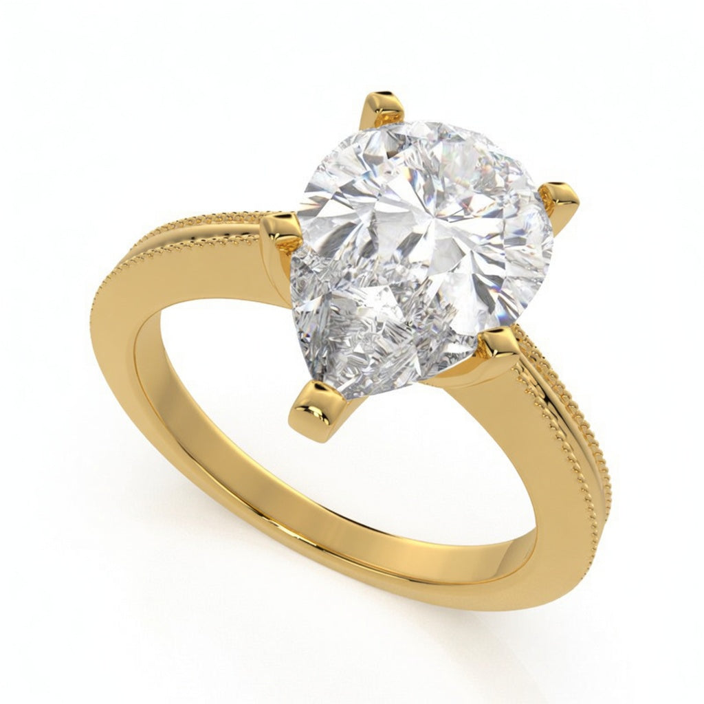 Camilla 1 Carat Pear Cut Solitaire Engagement Ring