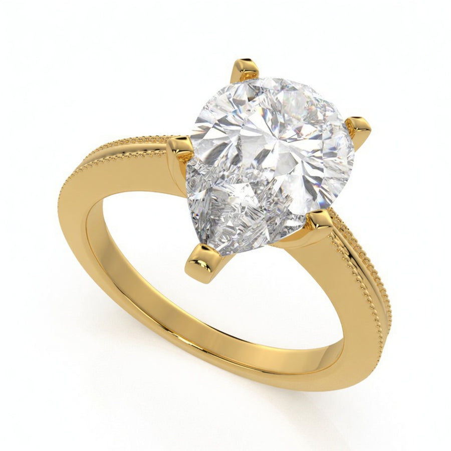 Camilla 1 Carat Pear Cut Solitaire Engagement Ring