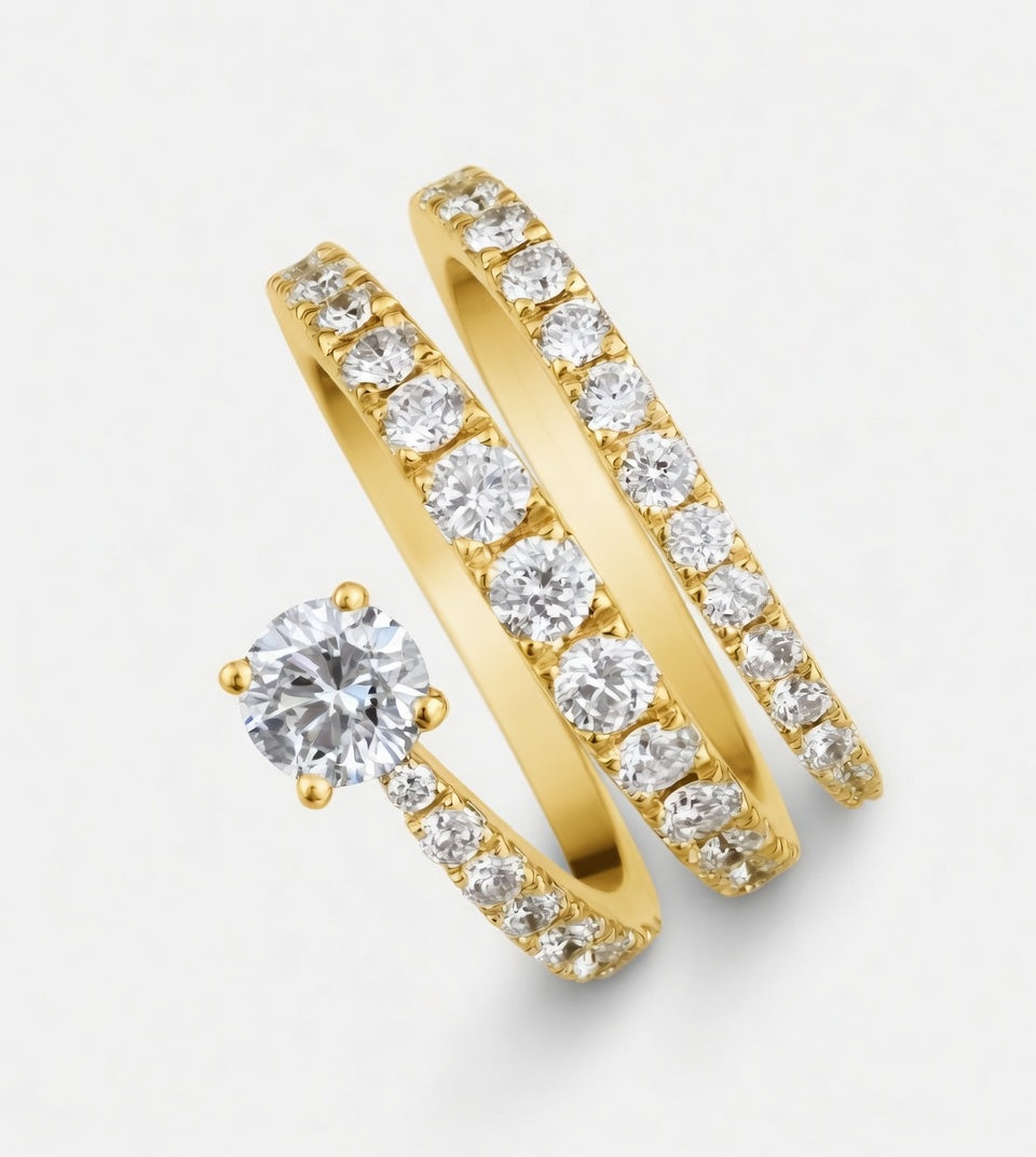 14K Gold Lab-Grown Diamond Fashion Ring (1.40 CTW – D–F / VS1–VS2)