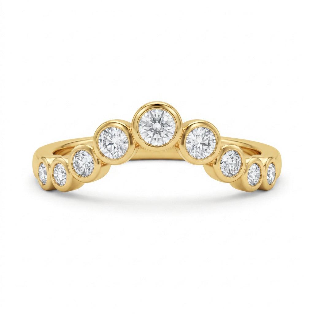 1.00 CT Lab-Grown Diamond Stackable Ring in 14K White Gold (D–F / VS1–VS2)