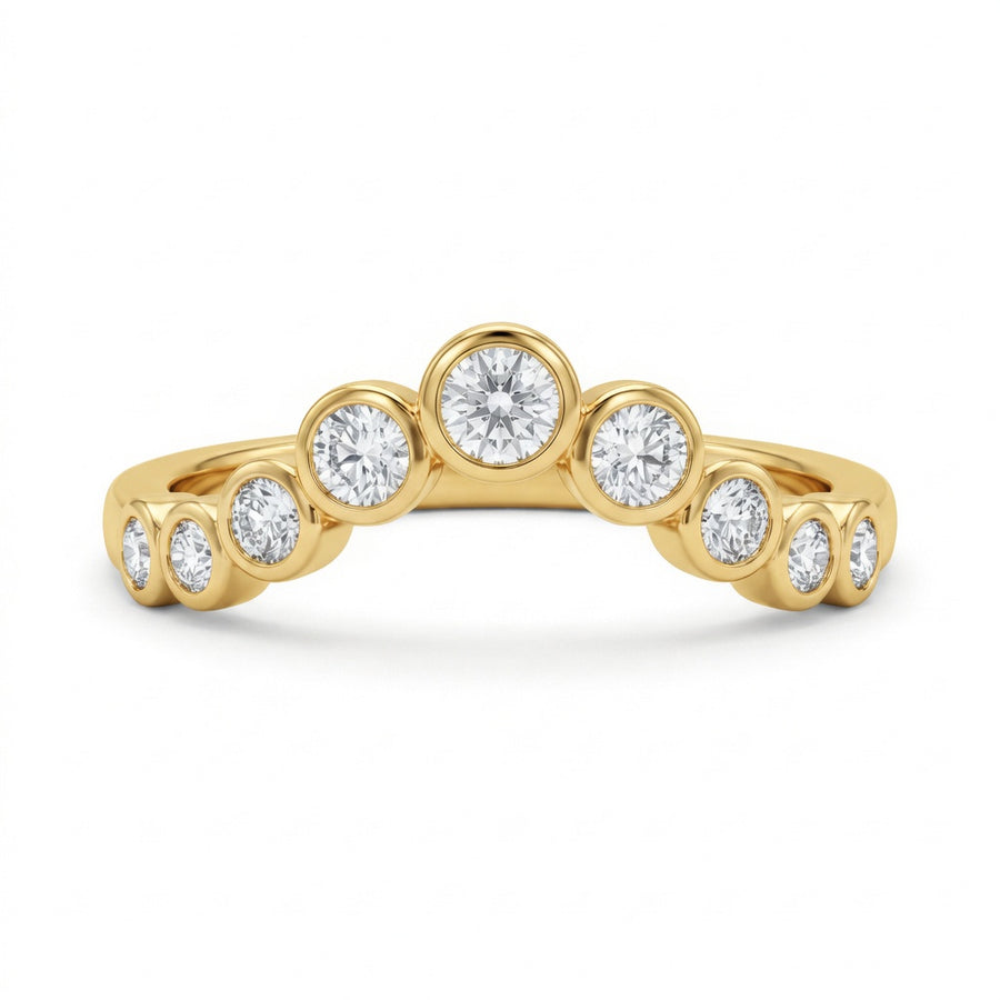 1.00 CT Lab-Grown Diamond Stackable Ring in 14K White Gold (D–F / VS1–VS2)