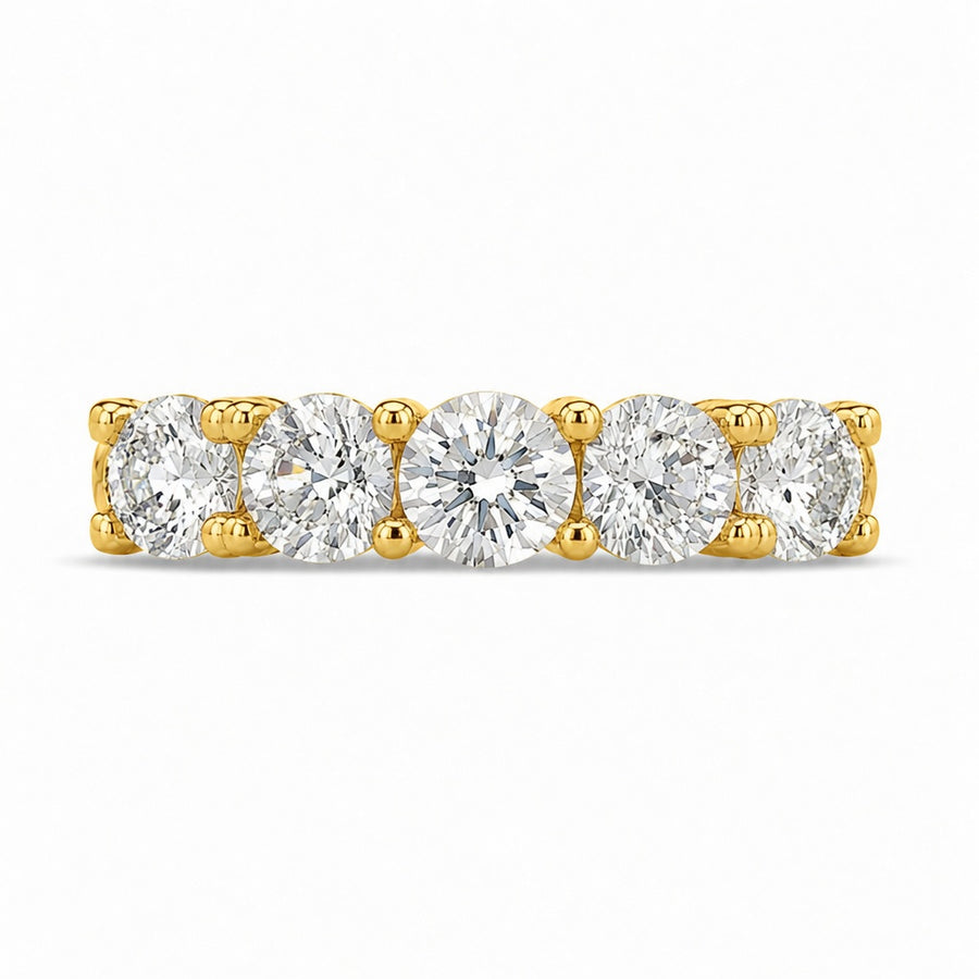 6.29 CT Lab-Grown Diamond Eternity Band in 14K White Gold (D–F / VS1–VS2)