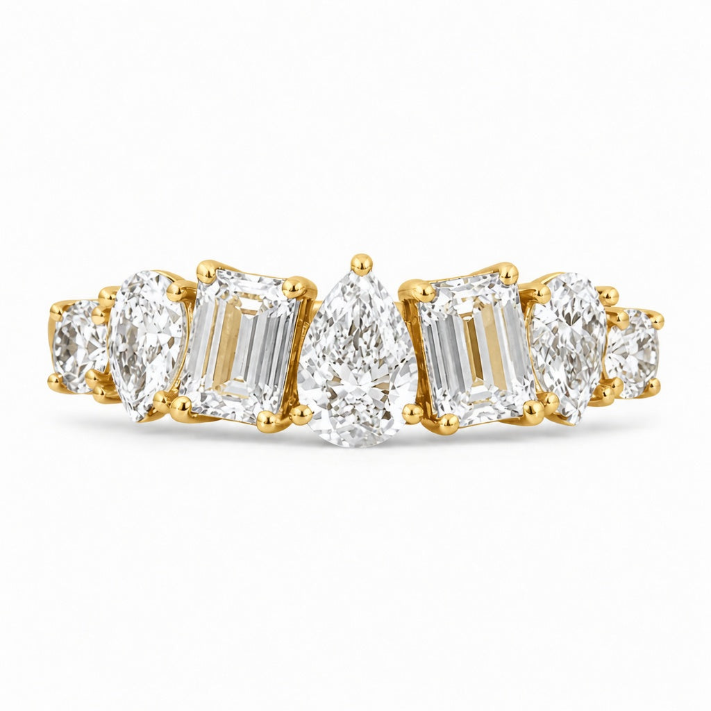 2.50 CT Lab-Grown Diamond Band Ring in 14K White Gold (D–F / VS1–VS2)